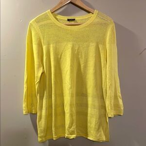 Linen Blend Knit Women's Top